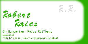 robert raics business card